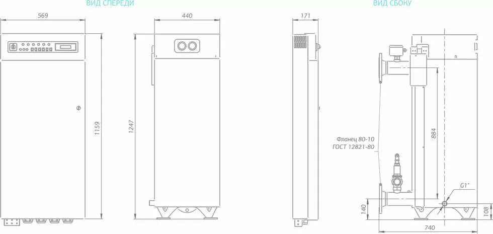 Проточный водонагреватель 250 кВт Мастер Невский